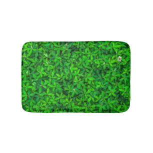 Green-Leafed Plants Texture Bath Mat