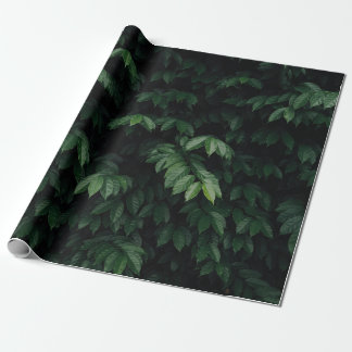 GREEN-LEAFED TREE WRAPPING PAPER
