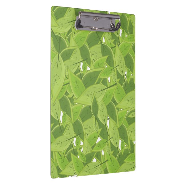 Green Leafs Pattern Clipboard (Right)