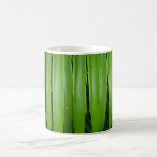 Green Leafs White Coffee Mug