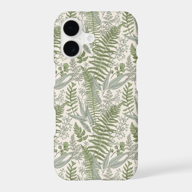 Green Leafy Garden Floral Pattern Samsung Galaxy S21 Case (Back)