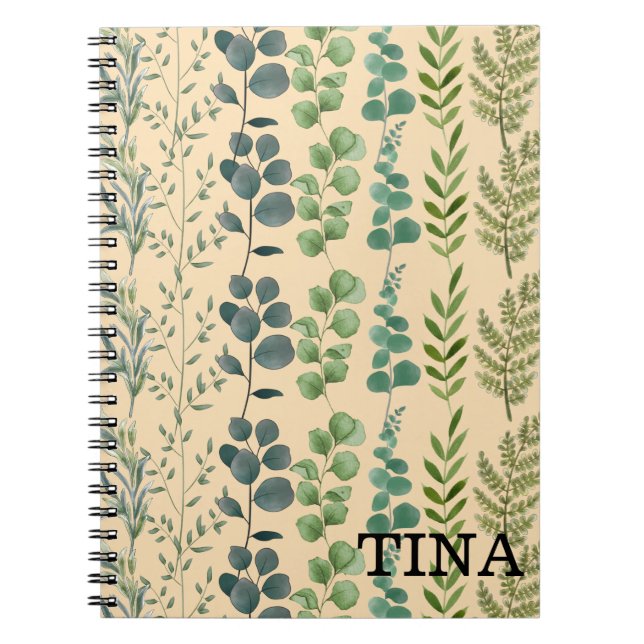 Green Leafy Notebook (Front)