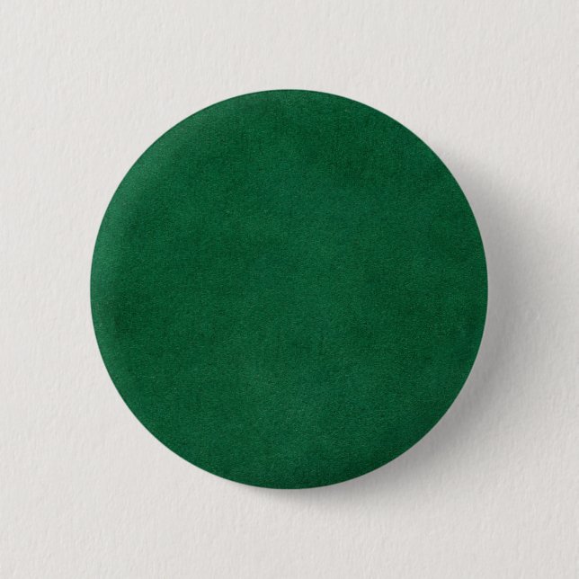 Green leather 6 cm round badge (Front)