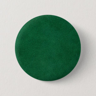 Green leather 6 cm round badge