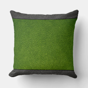 Green Leather Cushion