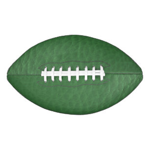 Green leather design american football