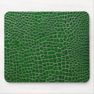 💚 Green Leather Desk Calm Modern Office 💚 Mouse Mat