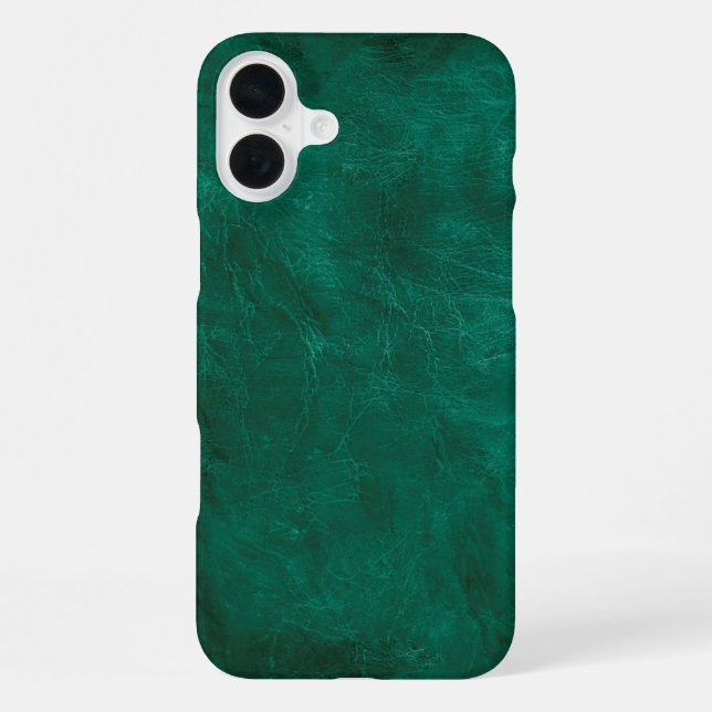 Green Leather  iPhone Case (Back)