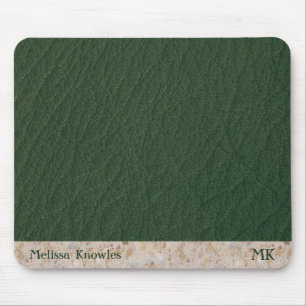 Green Leather Mouse Mat