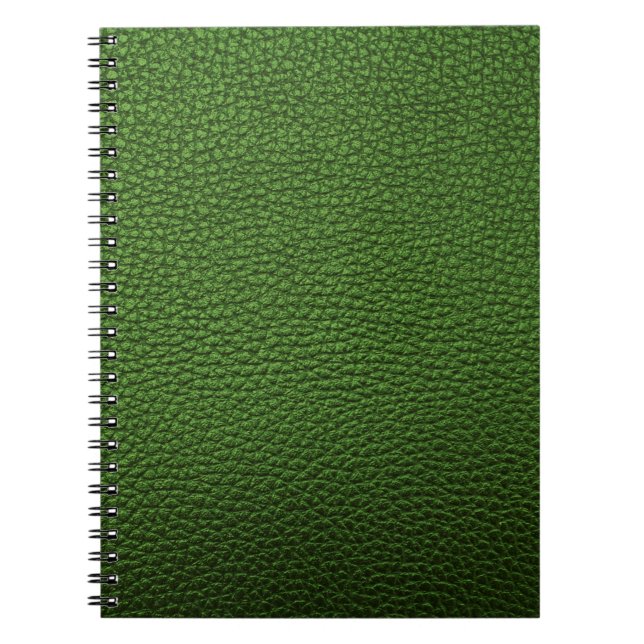 Green leather  notebook (Front)