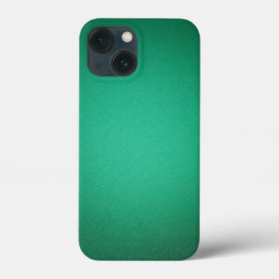 Green leather texture iPhone 13 mini case