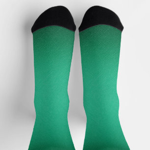 Green leather texture socks