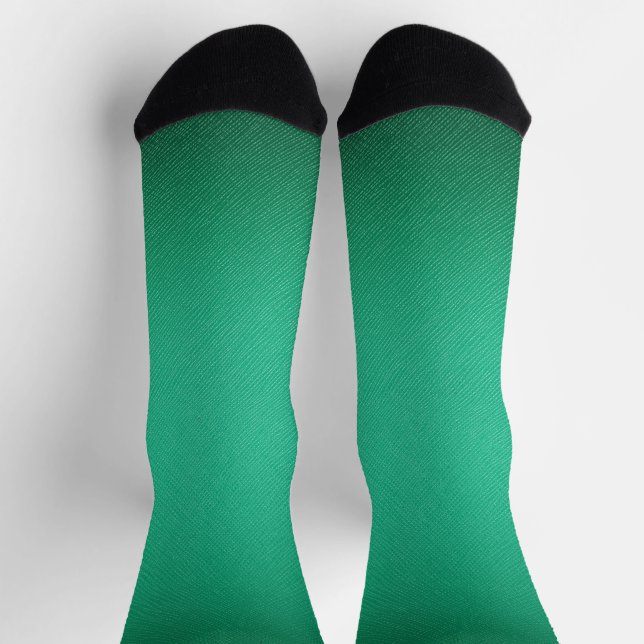 Green leather texture socks (Top)