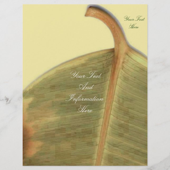 Green Leave Letterhead (Front)
