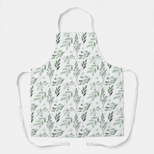 Green leaves apron