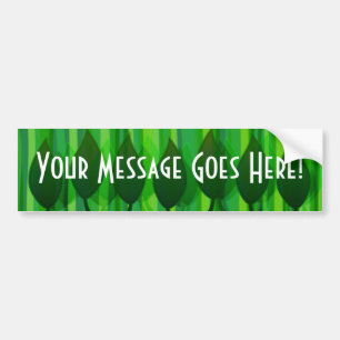 Green Leaves Bumper Sticker