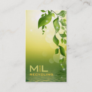 Green Leaves Business Card