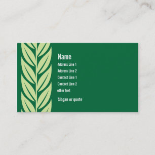 Green Leaves Business Card