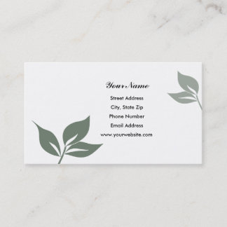 Green Leaves Business Cards