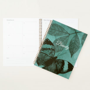 Green Leaves Butterfly Beauty Planner