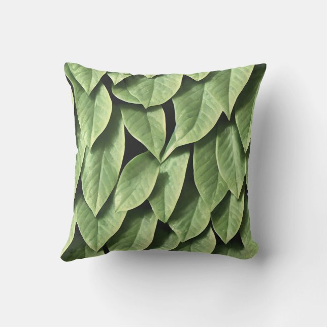 Green Leaves  Cushion (Back)