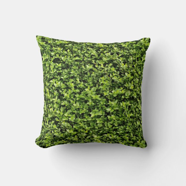 Green Leaves Cushion (Front)