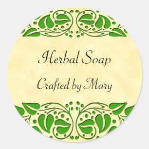 Green Leaves Custom Craft Stickers