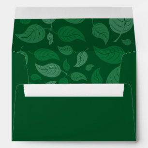 Green leaves envelope