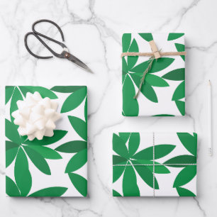 Green Leaves Foliage Wrapping Paper Sheet