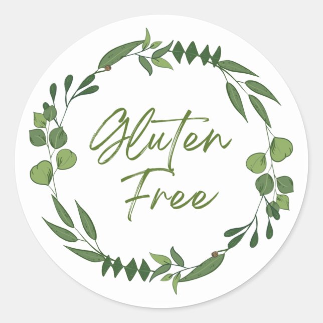 Green Leaves Gluten Free Product Label (Front)