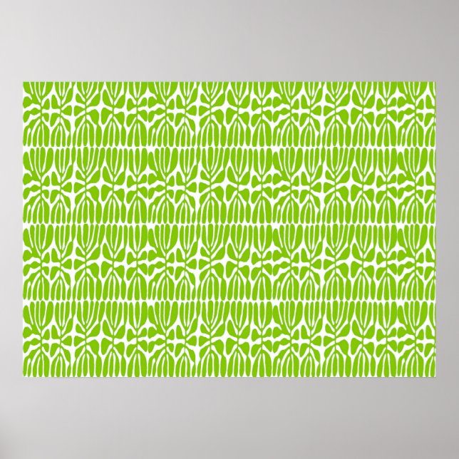 Green Leaves, Homage Matisse Poster (Front)