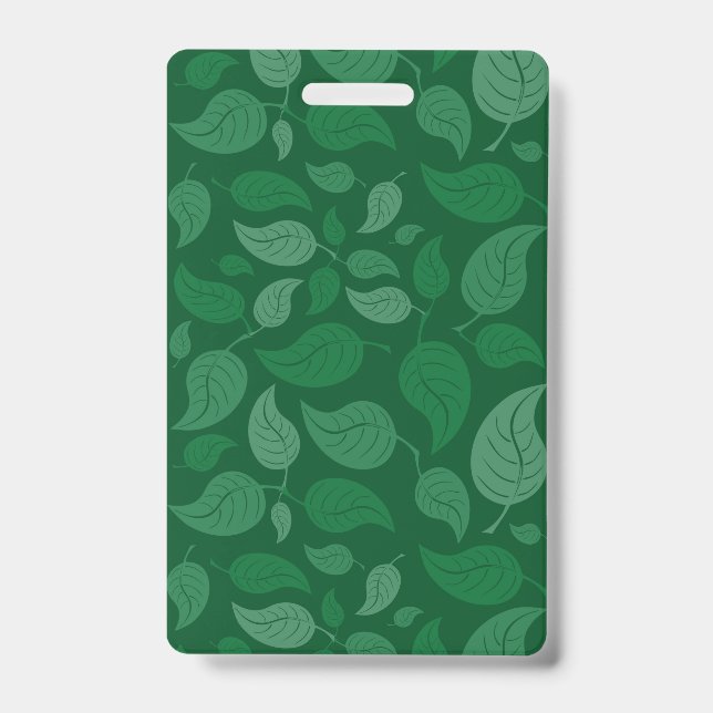 Green leaves ID badge (Front)