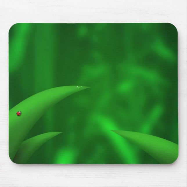 Green Leaves in the Jungle Mouse Mat (Front)