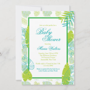 Green Leaves Invitation