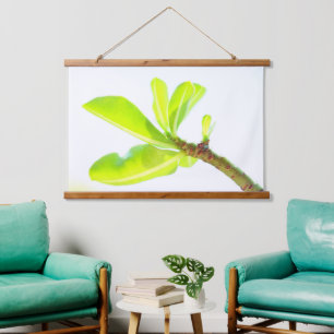 Green Leaves Kudu Lily Nature Feel Hanging Tapestry
