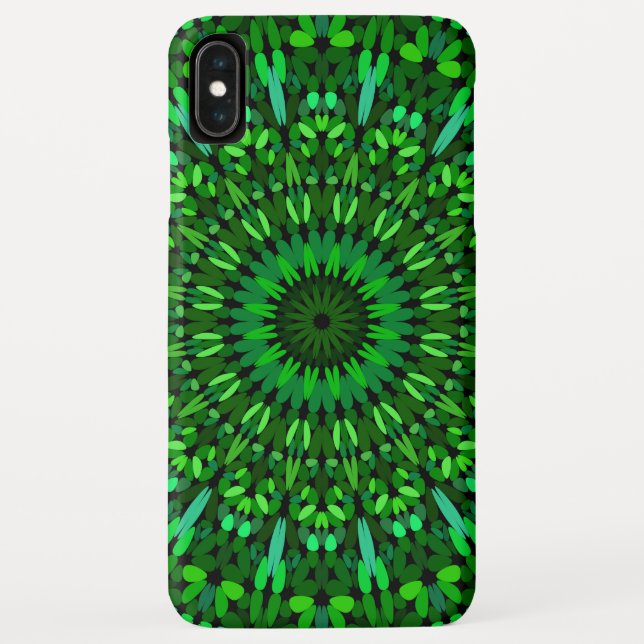 Green Leaves Mandala Case-Mate iPhone Case (Back)