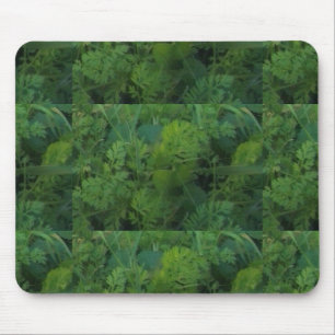Green Leaves Mouse Mat