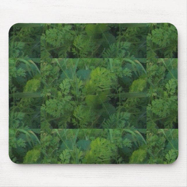 Green Leaves Mouse Mat (Front)