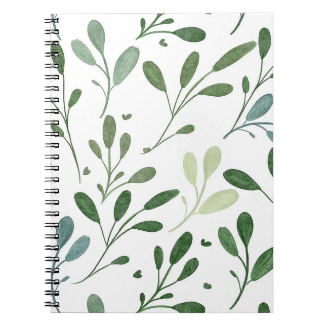 Green leaves notebook (Front)