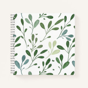 Green leaves notebook