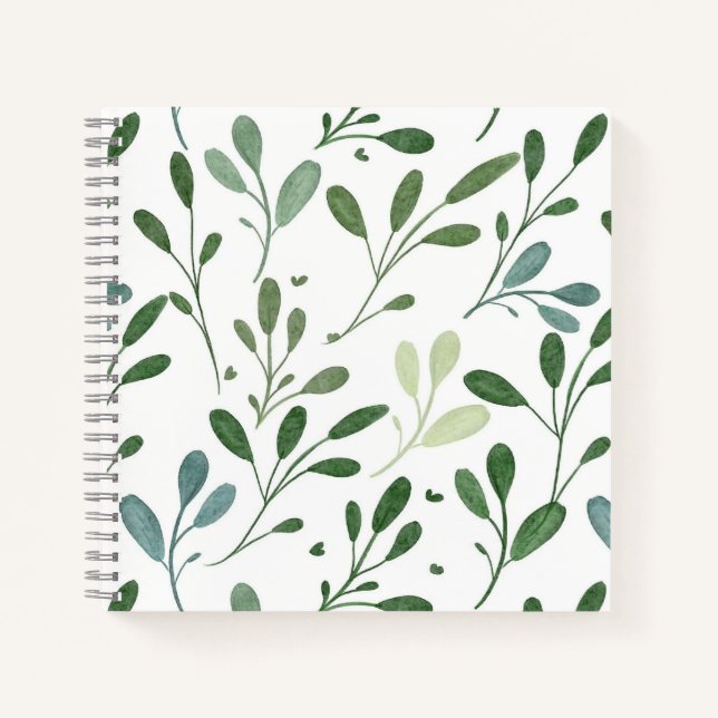Green leaves notebook (Front)