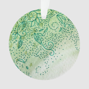 Green Leaves Ornament