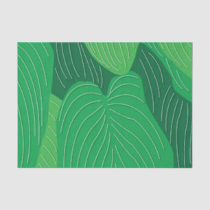 Green Leaves Pattern Tissue Paper