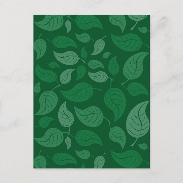 Green leaves postcard (Front)