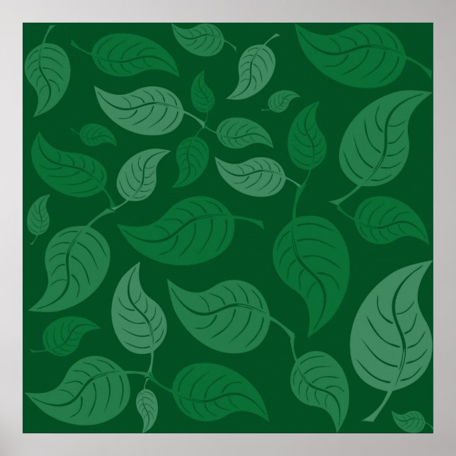 Green leaves poster (Front)