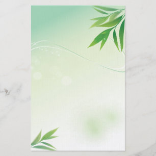 Green Leaves Stationary Stationery