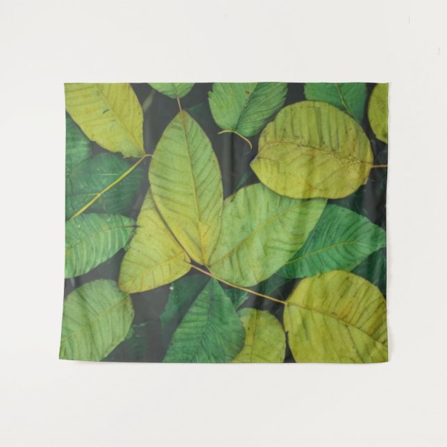 Green Leaves Tapestry (Front (Horizontal))