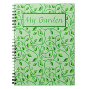 Green leaves tendrils and vines  notebook