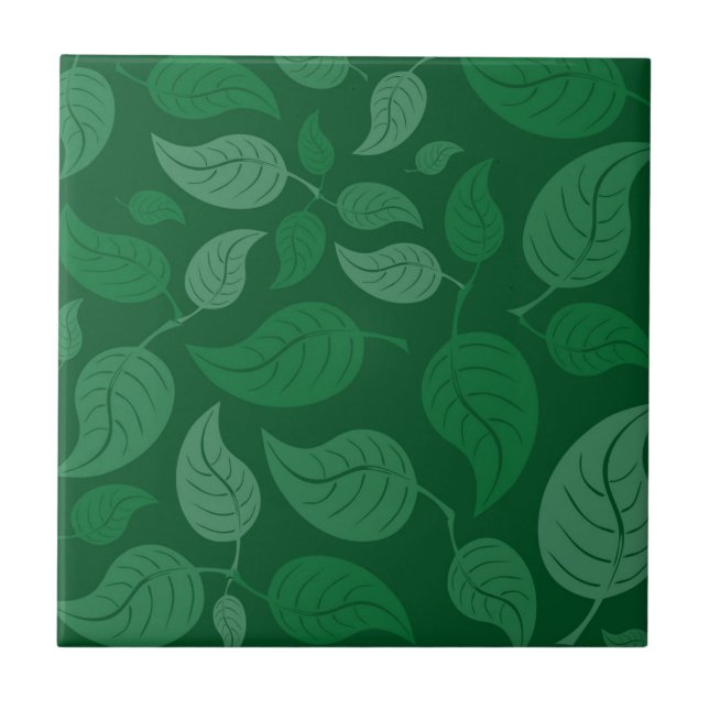 Green leaves tile (Front)
