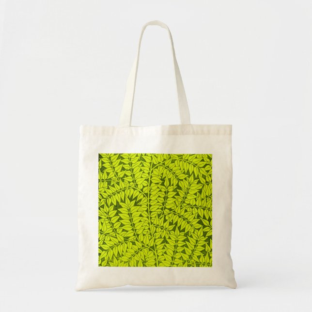 Green Leaves Tote Bag (Front)